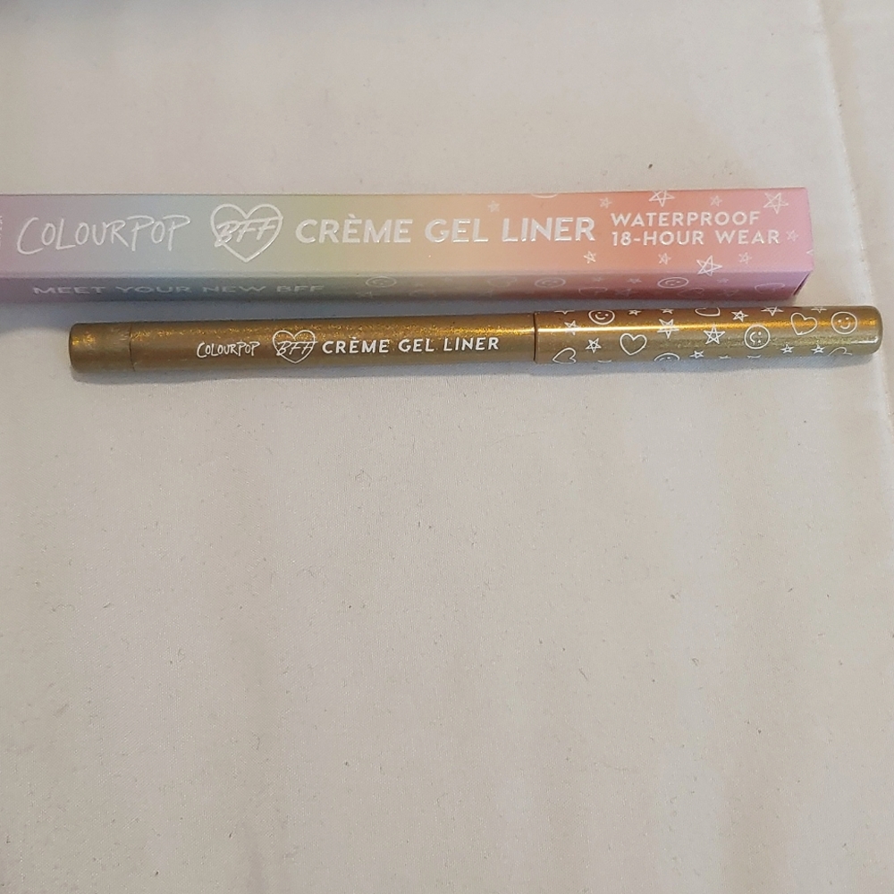 ColourPop eyeliner name Wildcat, Light Sparkly Gold, NEW